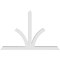 Ekena Millwork Richland Architectural Grade PVC Gable Bracket, 72"W x 48"H x 4"D x 4"F, 16/12 Pitch GBP072X48X0404RIC00 - alternate 4